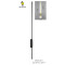 Long Vertical Black Modern LED Wall Sconce, Linear Strip Outdoor Wall Light