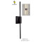 Long Vertical Square Base LED Wall Sconce, 3 Colors Black/Gold/Chrome Silver Modern Up Down Outdoor Wall Light